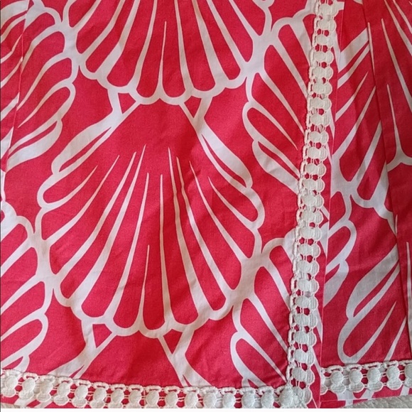 Crown & Ivy - coral / pink seashell print skort - Picture 4 of 4